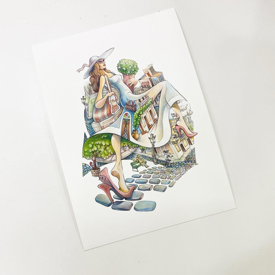 Ilustración “Chica Shop” Poty Rosado (PR)